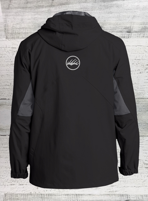 Big Bass Tuff - Fishing Rain Jacket - Cascade Waterproof Jacket - With Reflective Big Bass Tuff and Hook Symbol Logo's