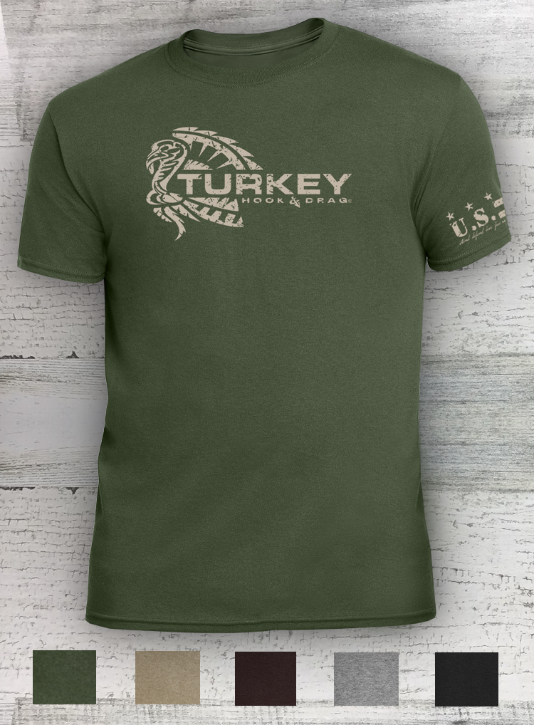 HD Turkey - Short Sleeve - 50/50 Hunting Shirt - various subdued color and Youth options