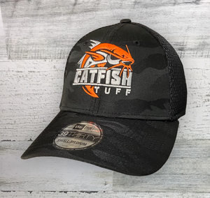 Catfish Tuff OG - New Era ® Tonal Black Camo Stretch Tech Mesh Fitted Cap