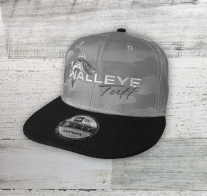 Walleye Tuff - Tonal Camo - Flat Bill Snapback Cap - Walleye Hat - fishing Hat