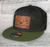 HD Big Buck - Leather Patch - New Era ® Camo Flat Bill Snapback Cap - Hunting Hat