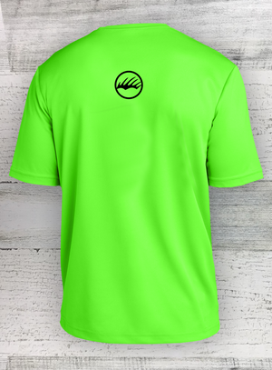 Crappie Tuff Sport Series - Racer Mesh Short Sleeve Tee Neon Green