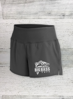 Big Bass Tuff -  Ladies Repeat Shorts - Reflective logo